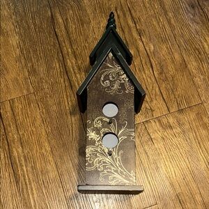 Decorative Brown and Black Birdhouse